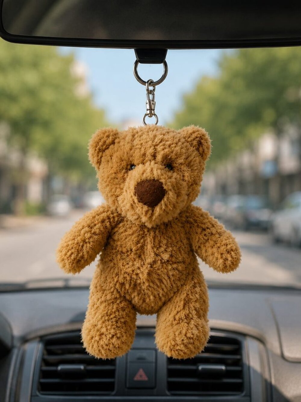Jellycat Bartholomew Bear Bag Charm Plush Keychain Backpack Charm + Dust Bag